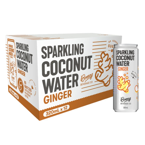 Bonsoy Sparkling Coconut Water with Ginger
